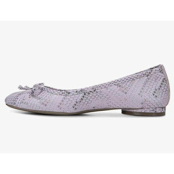 Vionic Callisto Snakeskin Embossed Purple Lavender Leather Ballet Flat size 8 - Picture 2 of 12